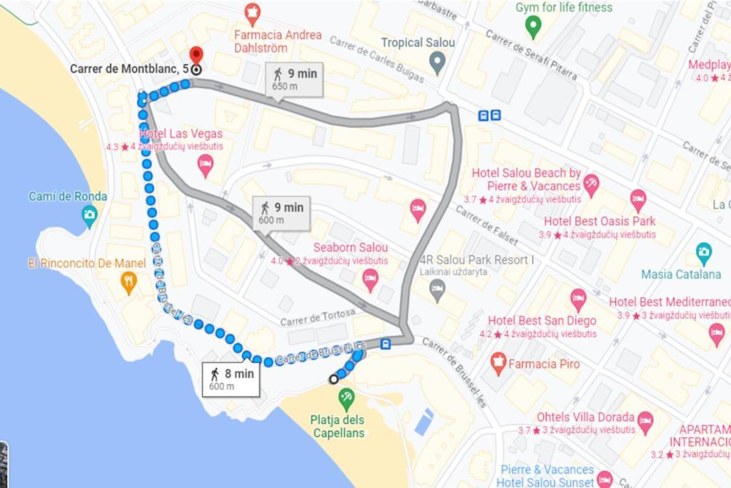 Azul 2 Bedroom Apartment In Salou Tarragona 外观 照片